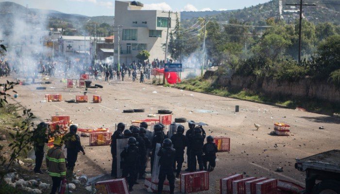 MEXICO-TEACHERS-PROTEST