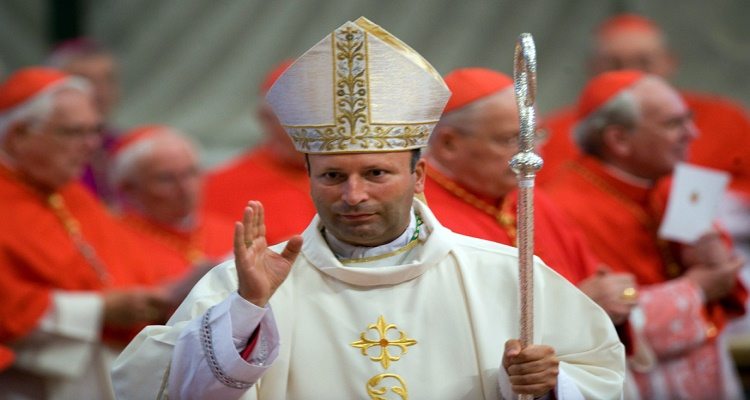 September 12, 2009: Mons. Franco Coppola during the bishops ordination ceremony in Saint Peter's Basilica at the Vatican.